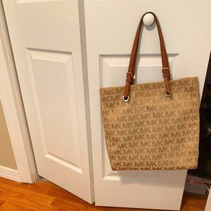 Michael Kors Large Brown & Tan Tote Bag